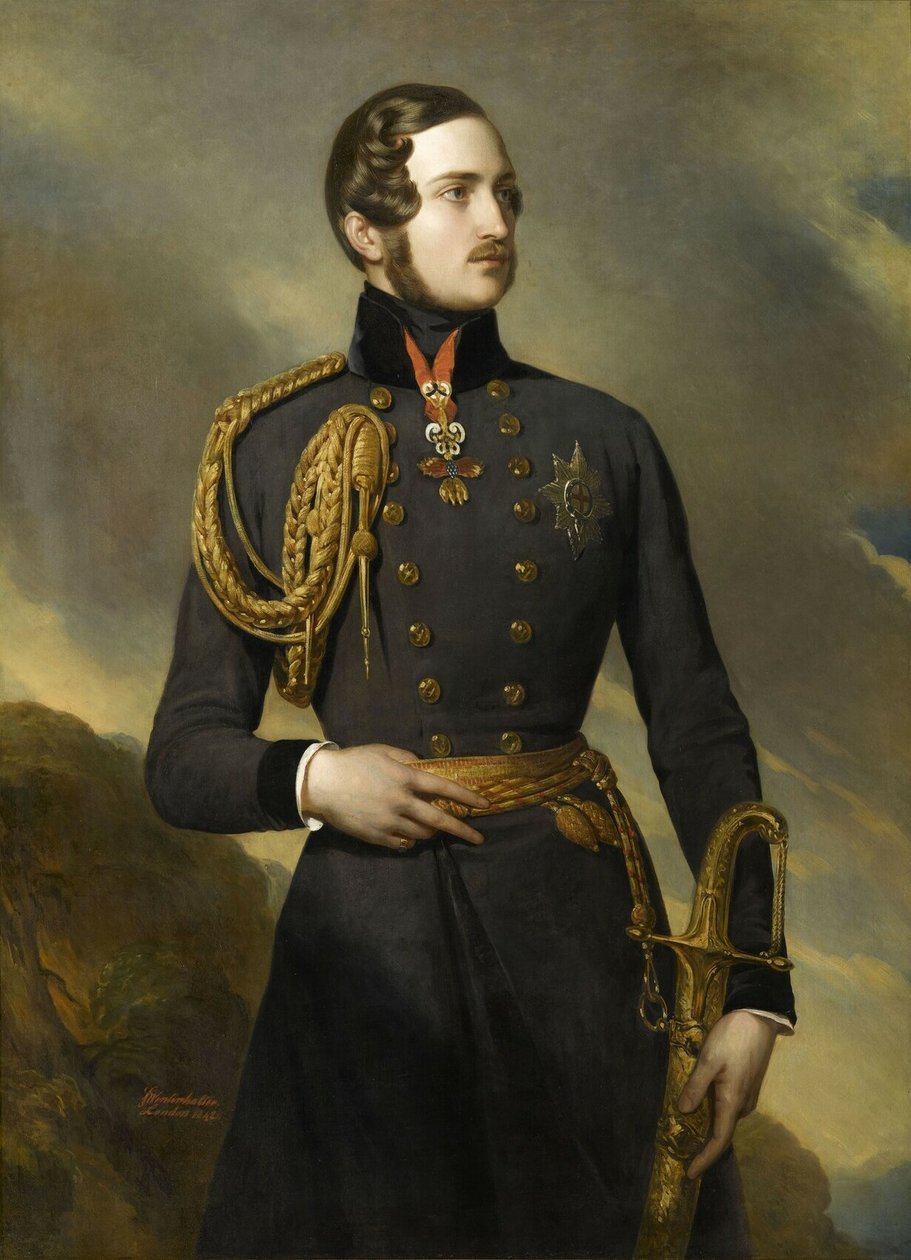 Francouzština:  Albert de Saxe-Cobourg-Gotha, princ consort (1819-1861) Albert de Saxe-Coburg-Gotha, princ consort (1819-1861) od Franz Xaver Winterhalter