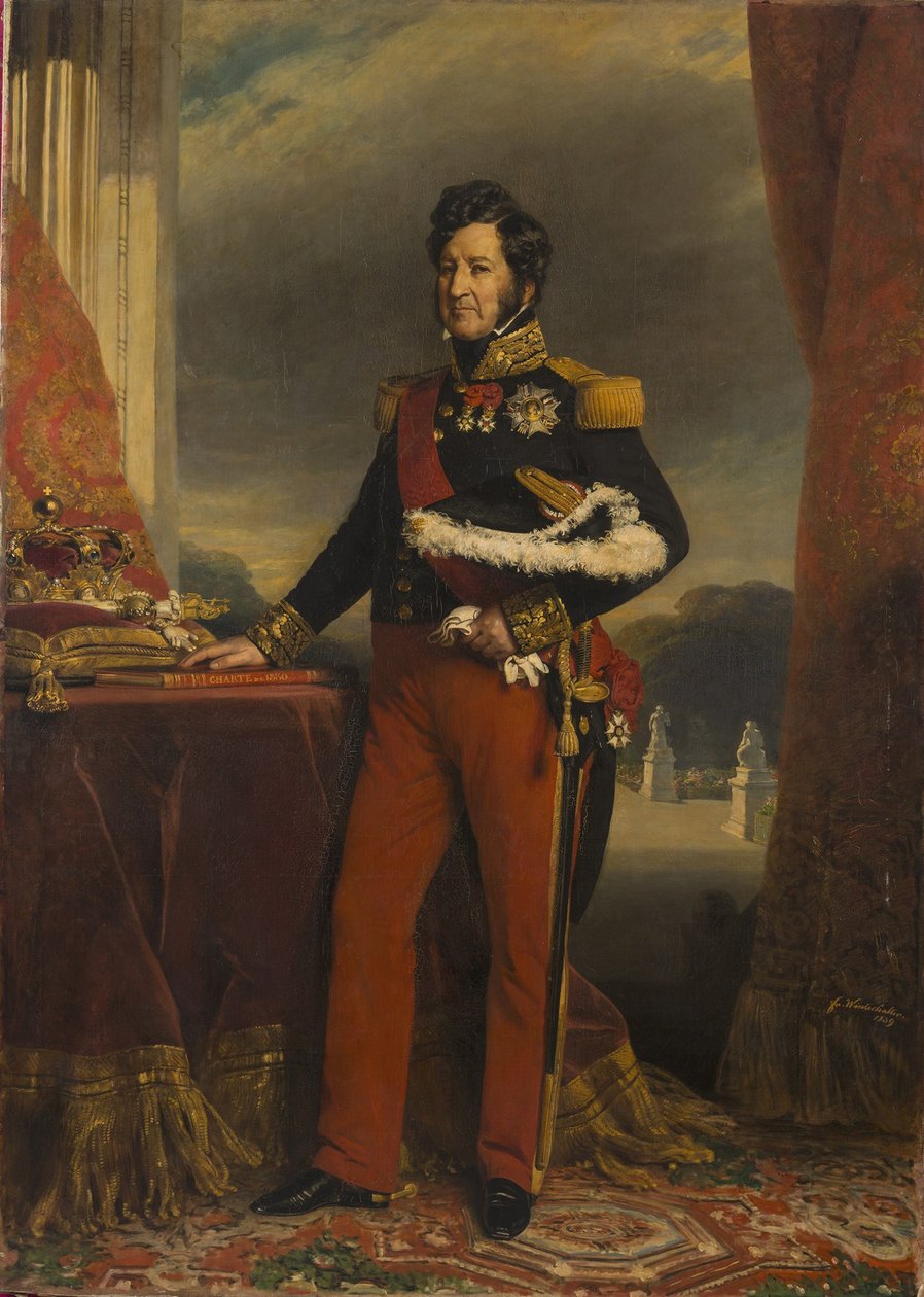 Francouzština:  Ludvík Filip I. v uniformě generálního důstojníka od Franz Xaver Winterhalter