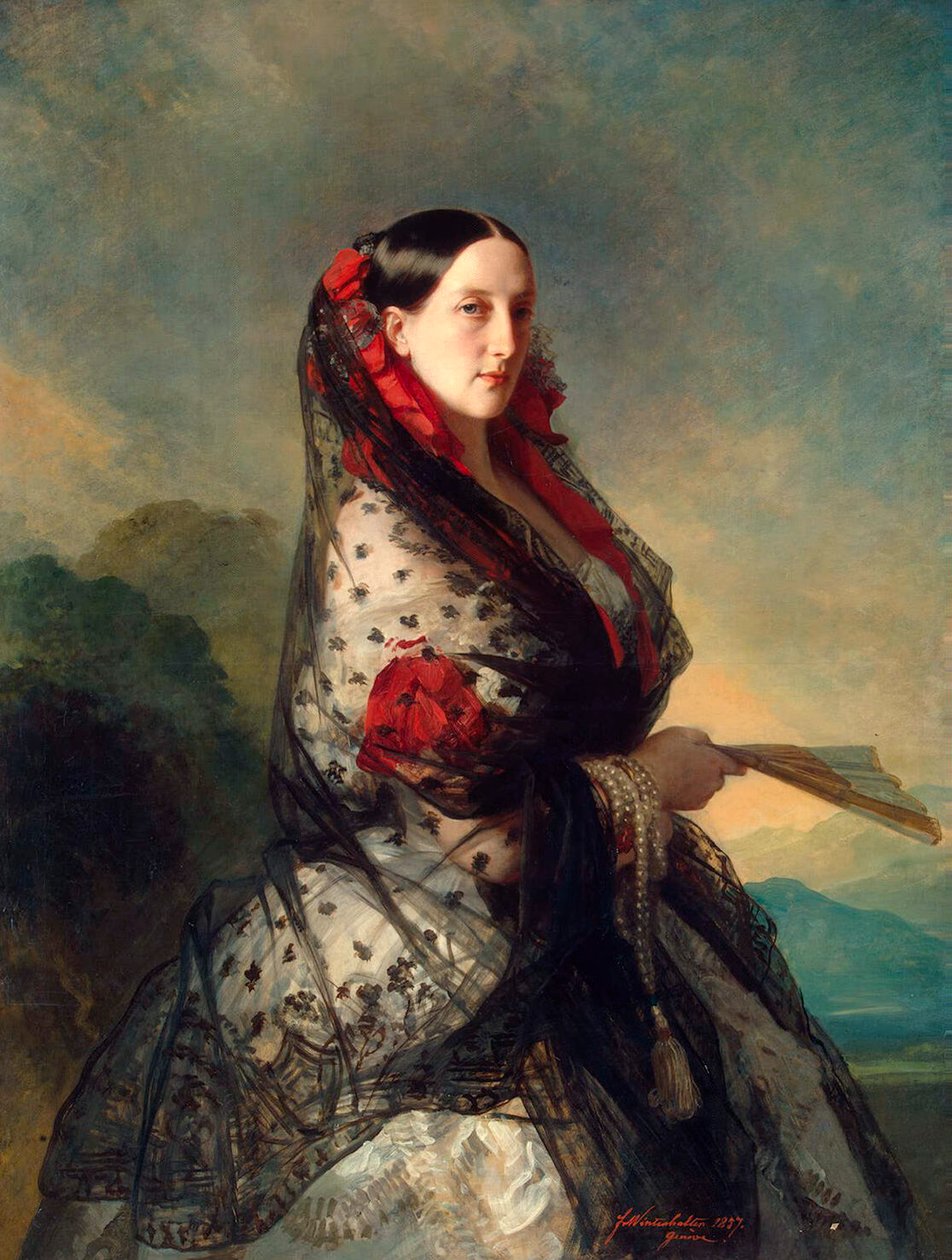 Velkokněžna Maria Nikolaevna Ruska, 1857 od Franz Xaver Winterhalter