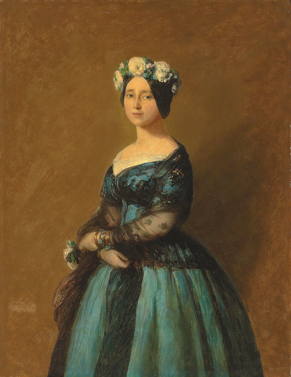 Portrét Augusty, princezny z Pruska, 1846 od Franz Xaver Winterhalter