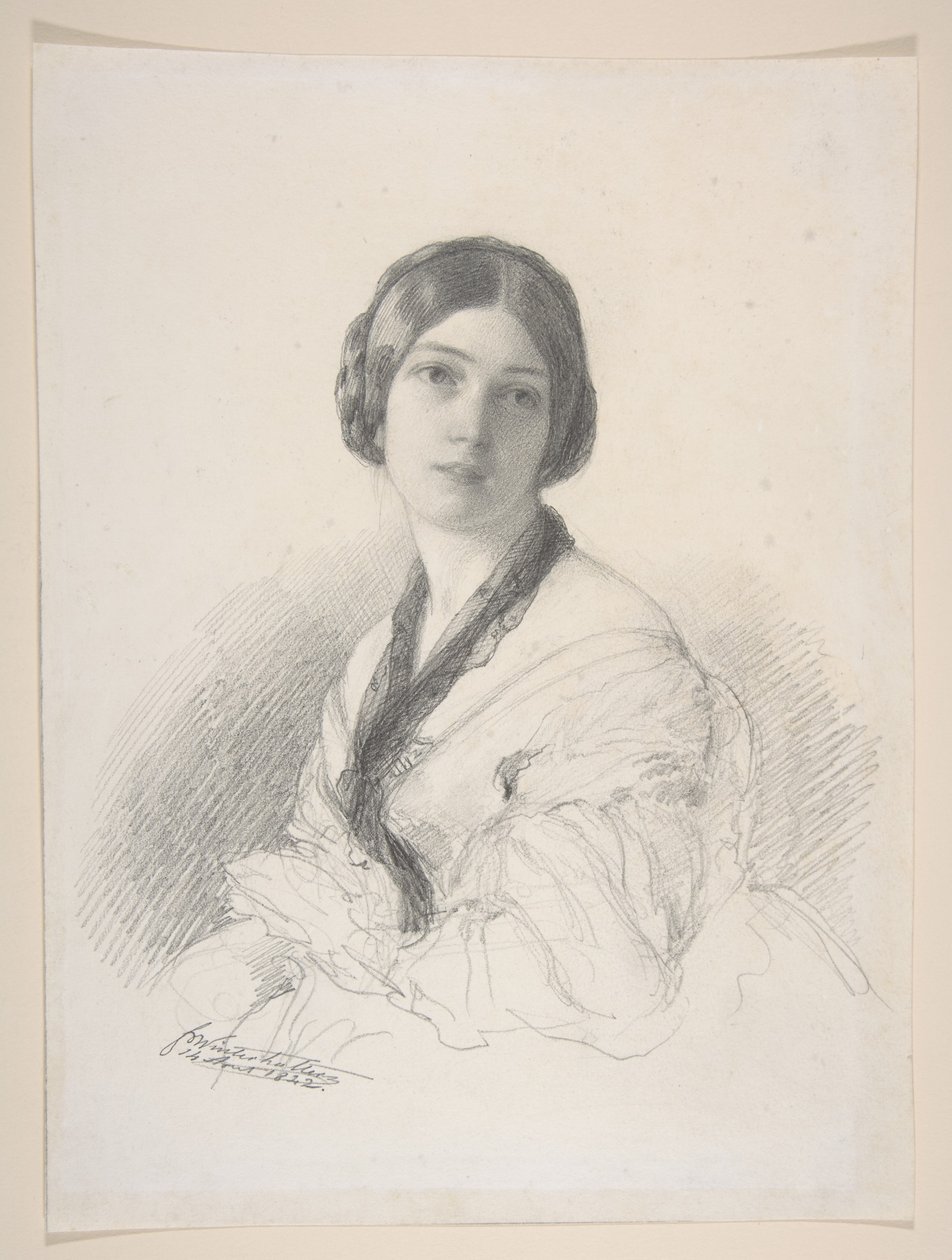 Portrét baronky Gudinové, rozené Margareth Louis Hayové od Franz Xaver Winterhalter
