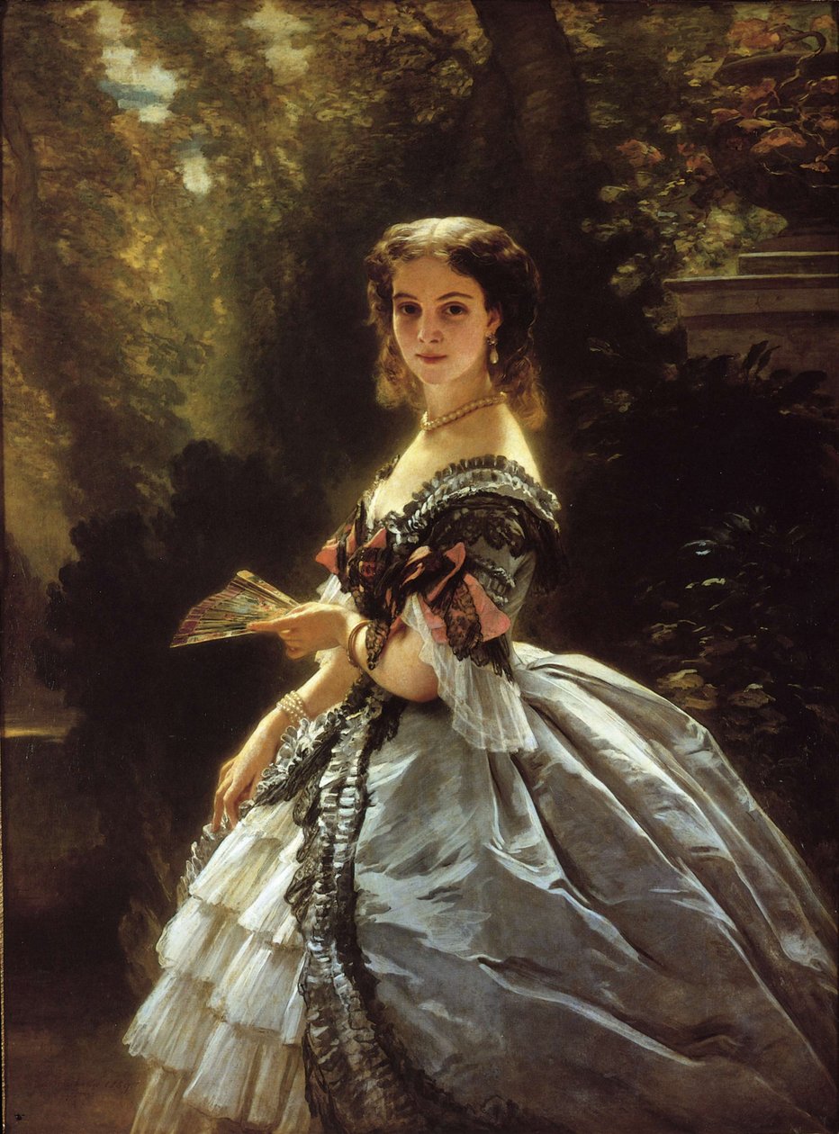 Portrét hraběnky Alžběty Esperovna Trubetské, rozené Belosselské-Belozerské 1834-1907, 18. od Franz Xaver Winterhalter