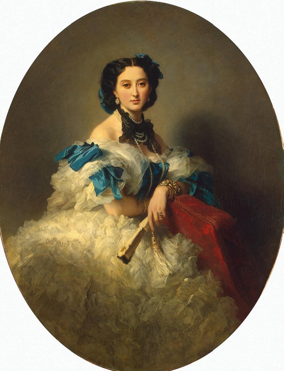 Portrét Zountes Varvara Musina-Pushkina, po roce 1857 od Franz Xaver Winterhalter