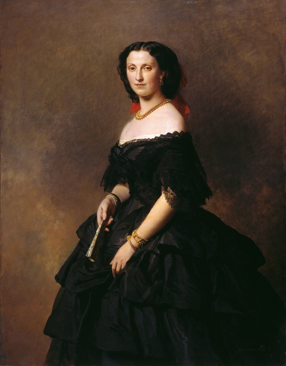Portrét vévodkyně Elizavety Alexandrovny Barjatinské, rozené princezny Chernysheva 1826-1902. od Franz Xaver Winterhalter