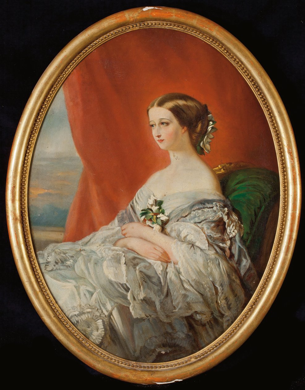 Portrét císařovny Eugénie od Franz Xaver Winterhalter