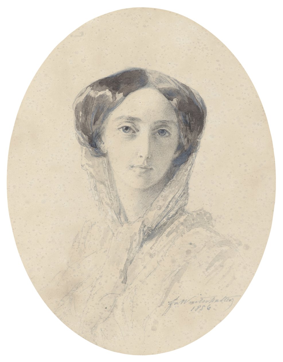 Portrét velkovévodkyně Olgy Nikolajevny z Ruska 1822-1892, královny Württemberska od Franz Xaver Winterhalter
