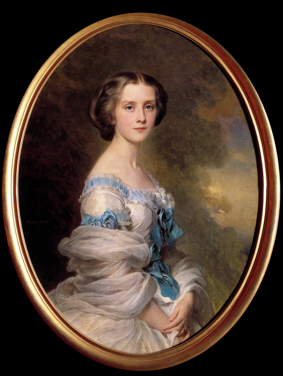 Portrét Louise Sophie Melanie Renouard de Bussiere, hraběnka Edmond de Pourtales (1836-1914) Obraz Xavera Winterhaltera (1806-1873) 1857 Soukromá sbírka od Franz Xaver Winterhalter