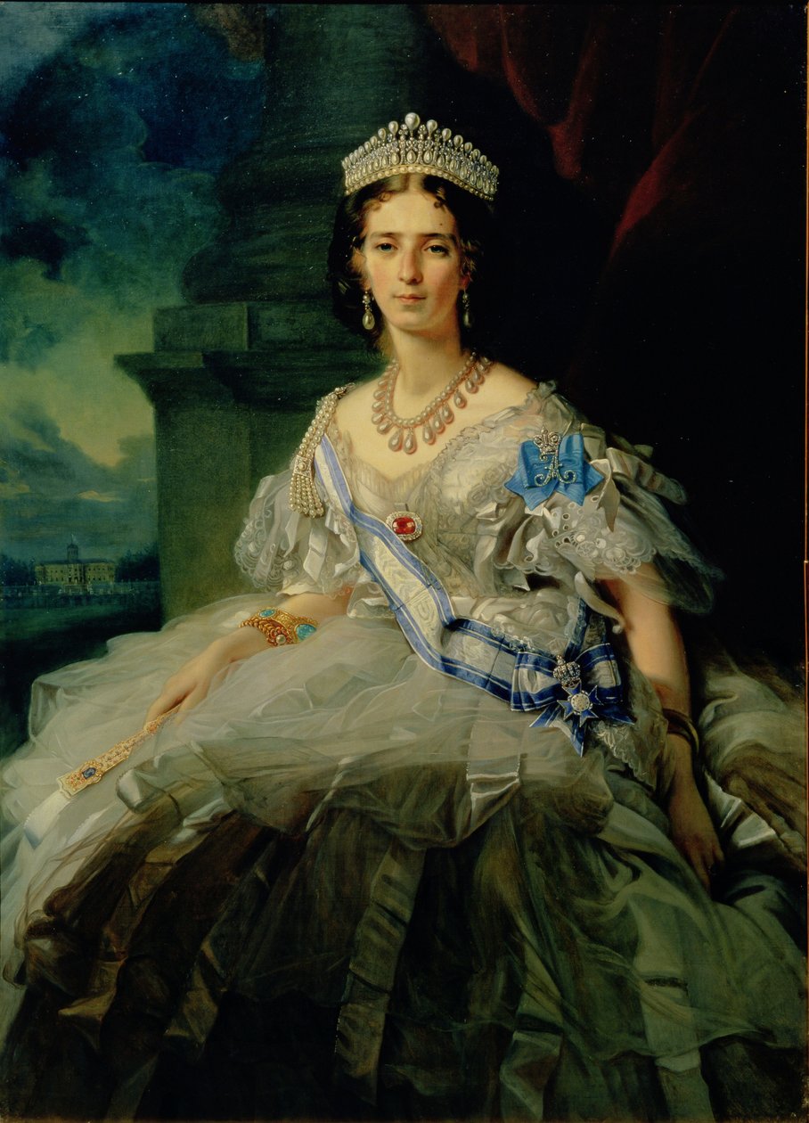 Portrét princezny Tatiany Alexanrovna Yusupova od Franz Xaver Winterhalter
