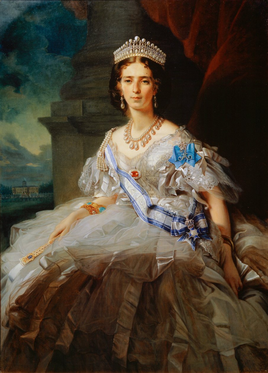 Portrét princezny Tatiany Yusupové, 1858 od Franz Xaver Winterhalter
