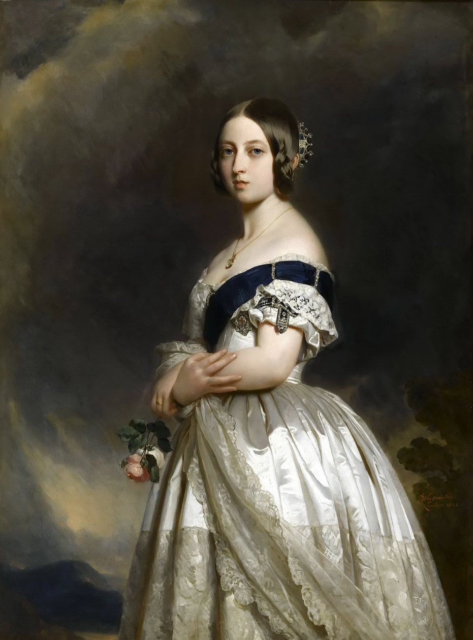 Portrét královny Victoria od Franz Xaver Winterhalter