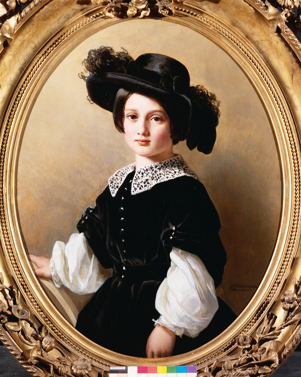 Portrét mladé dívky, 1850 od Franz Xaver Winterhalter