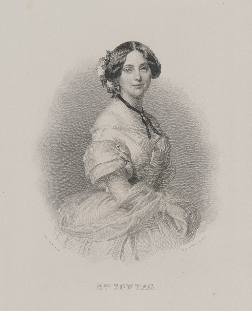 Portrét operní pěvkyně Henriette Sontag 1806-1854, c. 1850. od Franz Xaver Winterhalter