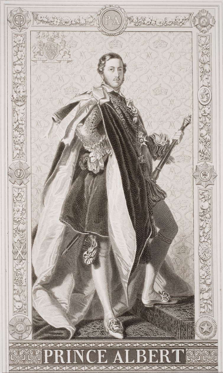 Princ Albert (1819-61) z „Ilustrace anglické a skotské historie“ svazek II od Franz Xaver Winterhalter