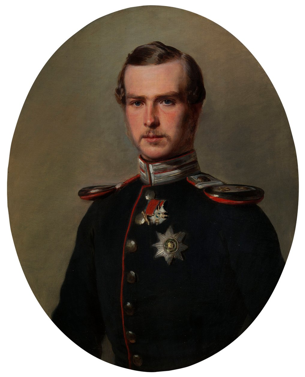 princ Ludvík Hesenský, pozdější velkovévoda Ludvík IV. Hesenský (1837-1892) od Franz Xaver Winterhalter