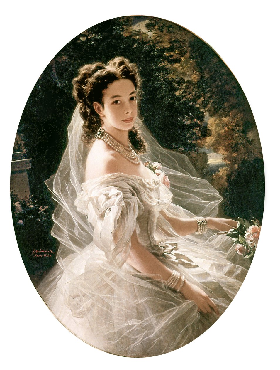 Princezna Pauline von Metternich, 1860 od Franz Xaver Winterhalter