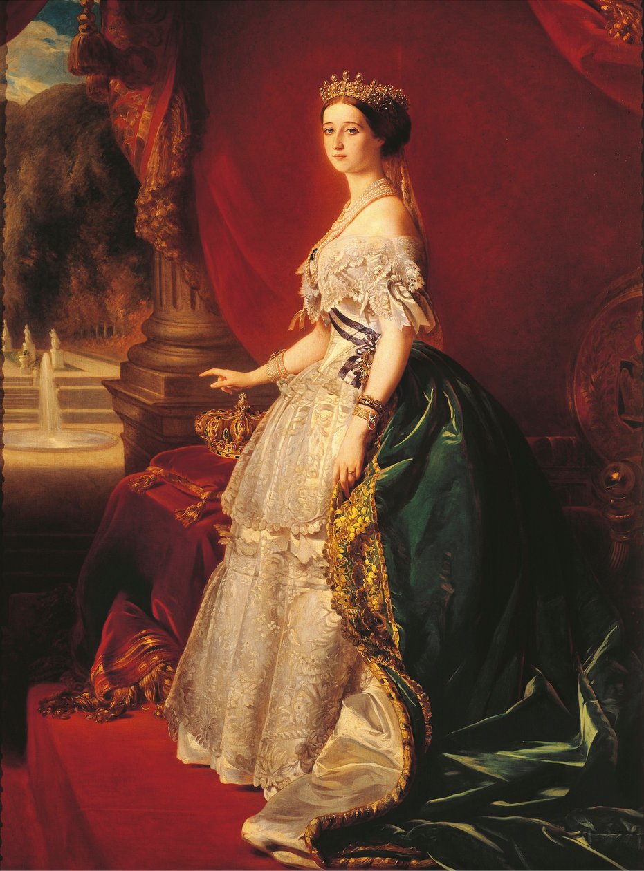 Císařovna Eugenie, kolem roku 1852 (olej na plátně) od Franz Xaver Winterhalter