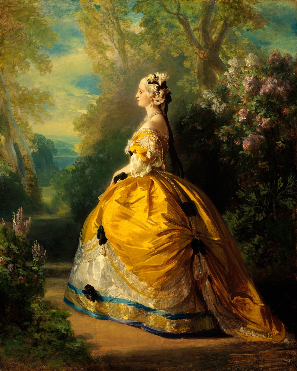 Císařovna Eugénie Eugénie de Montijo, 1826-1920, hraběnka z Teba, 1854. od Franz Xaver Winterhalter