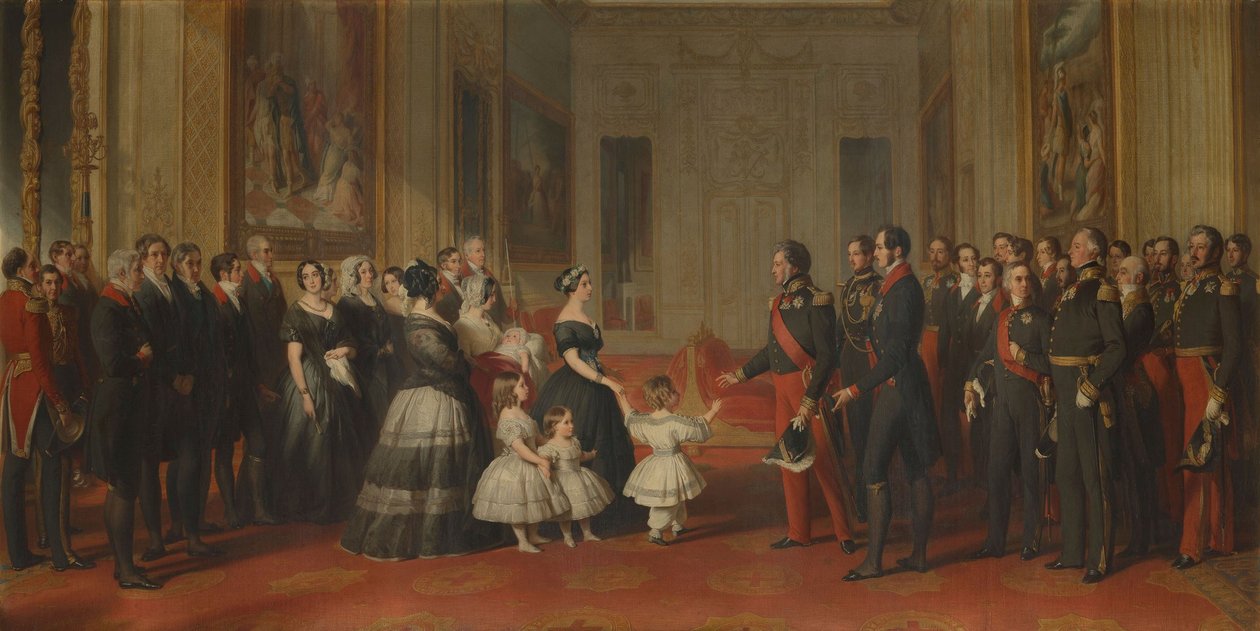 Přijetí francouzského krále Ludvíka Filipa na hradě Windsor, 8. října 1844 od Franz Xaver Winterhalter