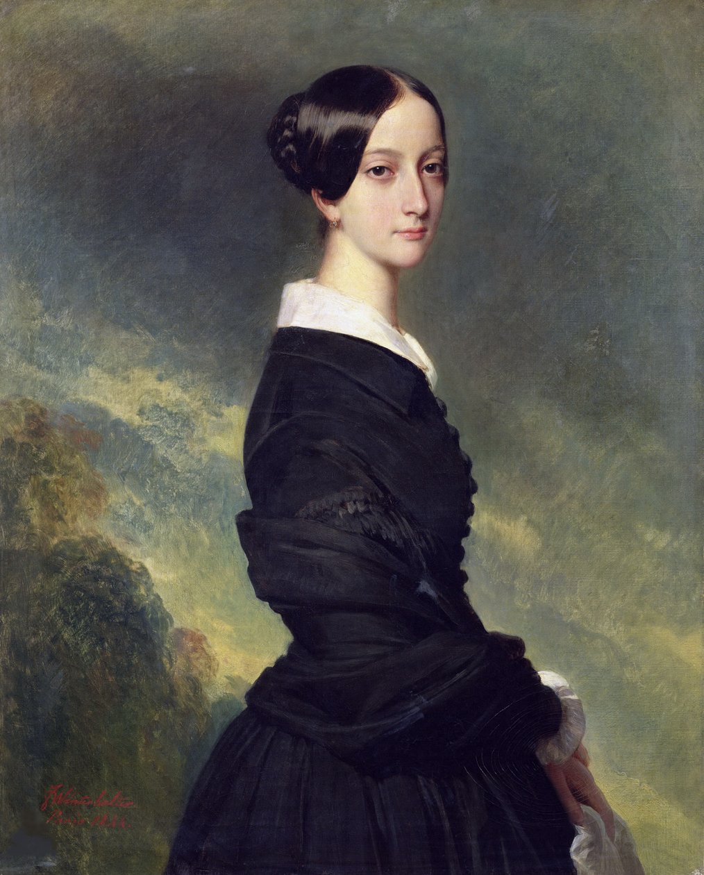 Portrét princezny Francisky z Brazílie 1824-1898, 1844. od Franz Xaver Winterhalter