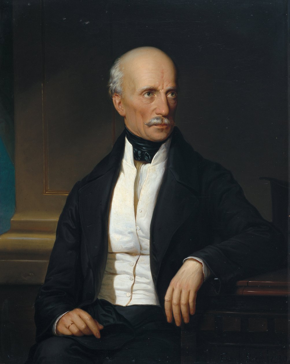Portrét arcivévody Jana Rakouského (1782-1859), od Russe, Franze, staršího (1817-1892). Olej na plátně od Franz the Elder Russ