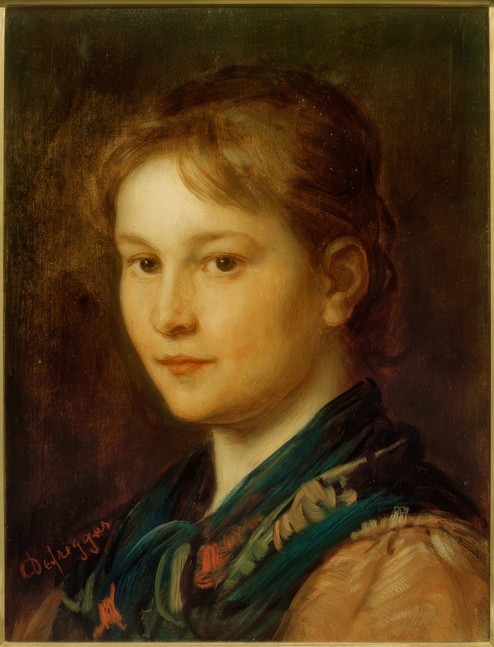 Dívčí hlava (Sabine) od Franz von Defregger