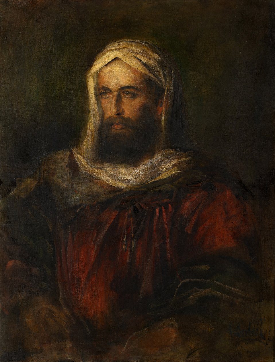 Portrét Hermanna Leviho v orientálním kostýmu od Franz von Lenbach