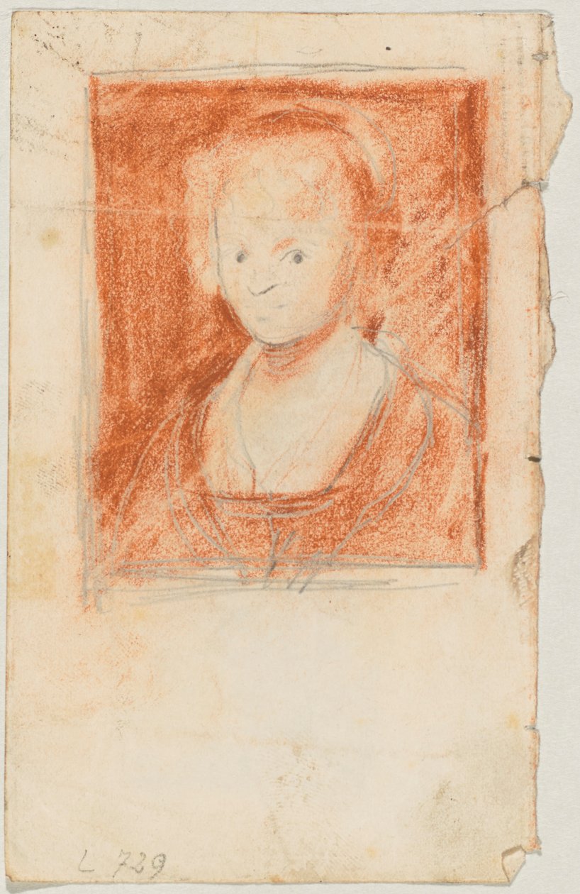 Brustbild eines jungen Mädchens; vermutlich nach Rubens od Franz von Lenbach