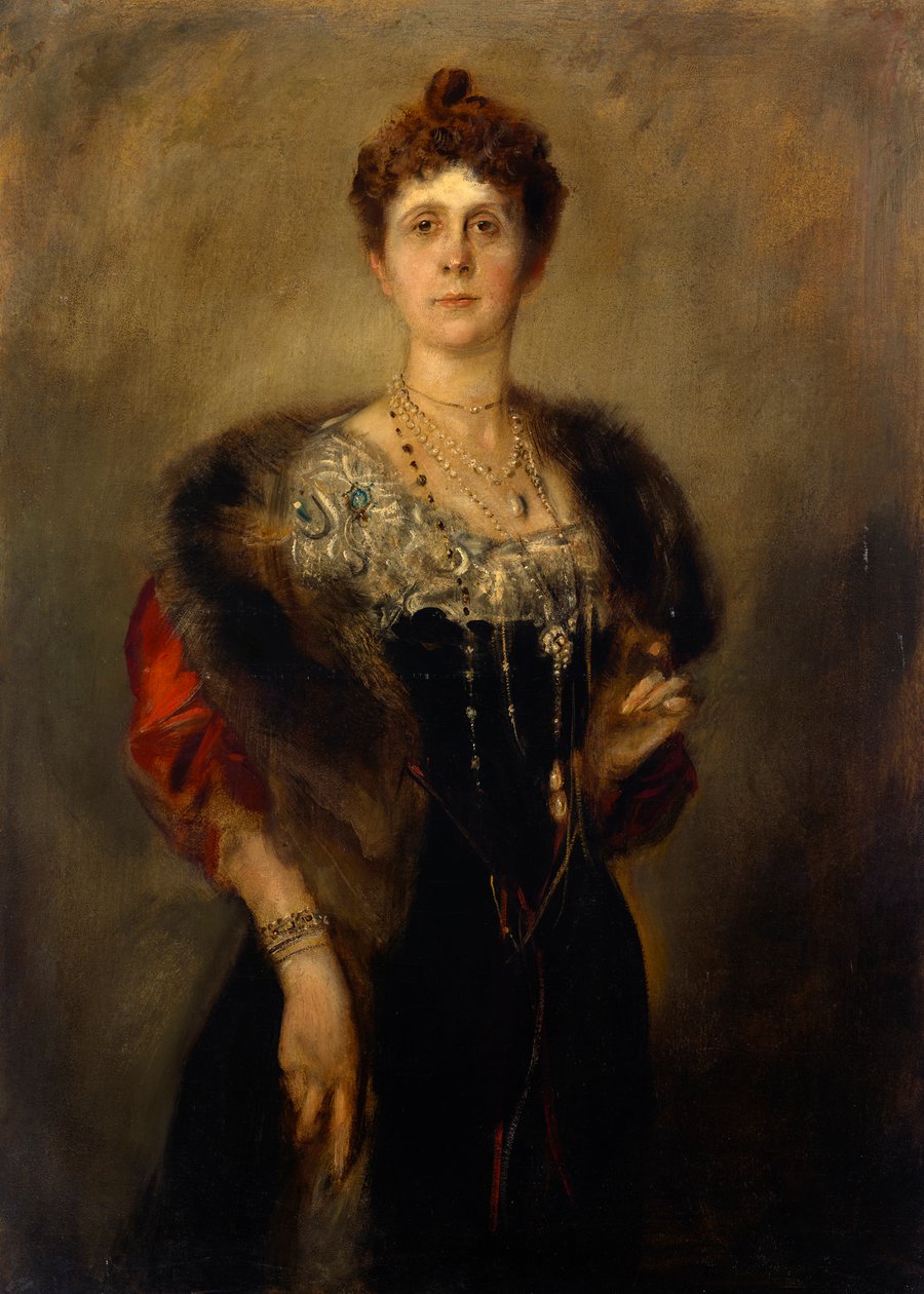 Emma Mumm (z Schwarzensteinu) od Franz von Lenbach