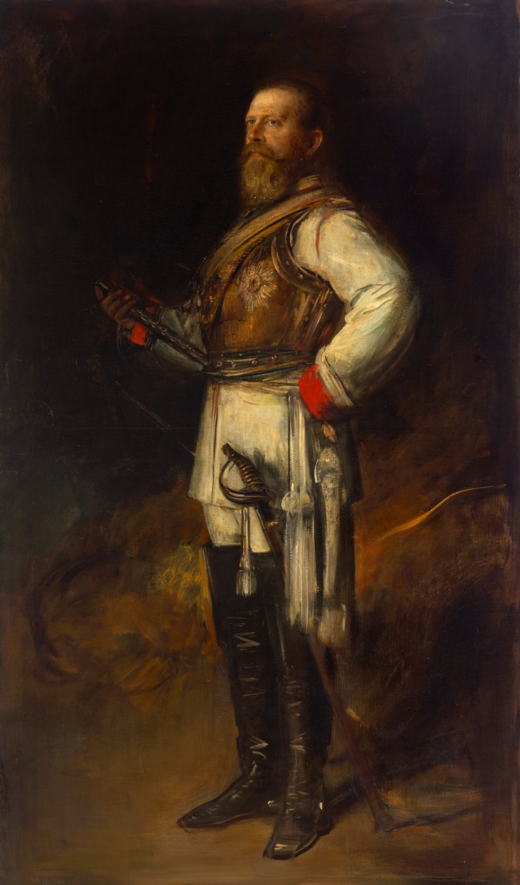 Friedrich Wilhelm, pruský korunní princ, jako Fridrich III., německý císař od Franz von Lenbach