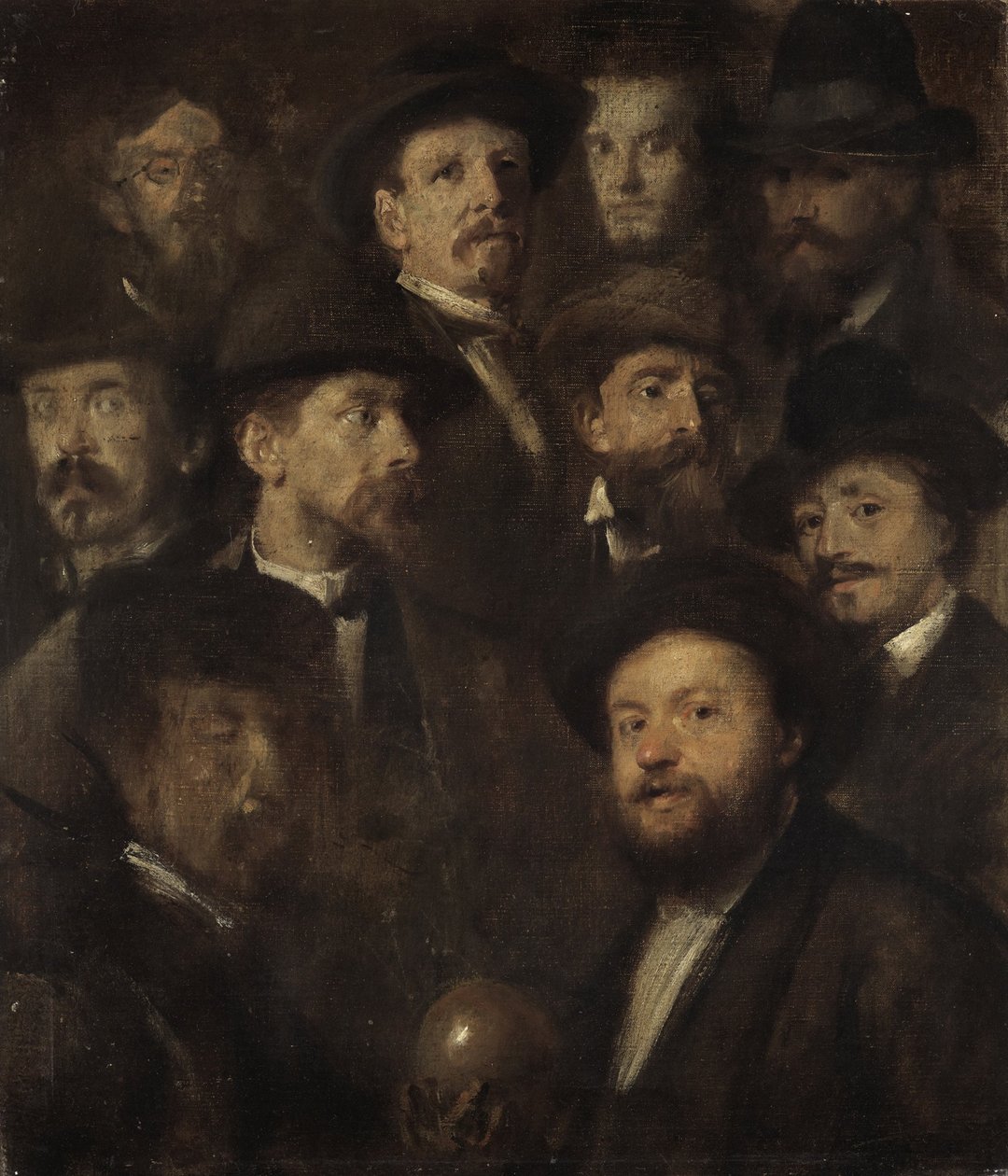 Bowlingová společnost – deset portrétů umělců od Franz von Lenbach