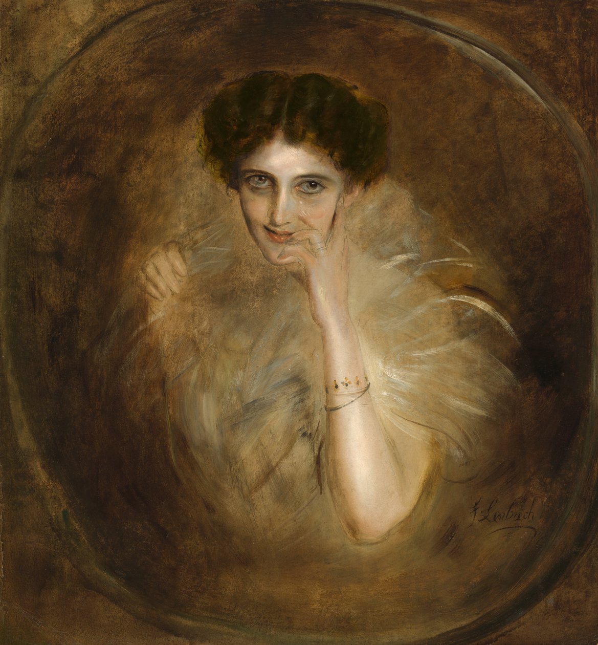 Lady Mary Victoria Leiterová Curzonová od Franz von Lenbach