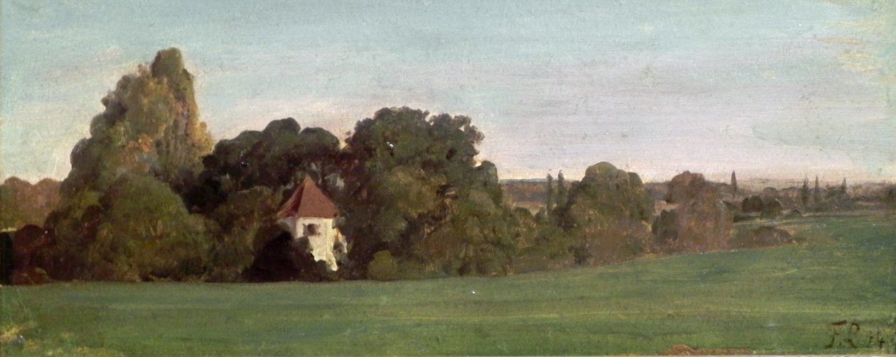Krajina s kaplí od Franz von Lenbach