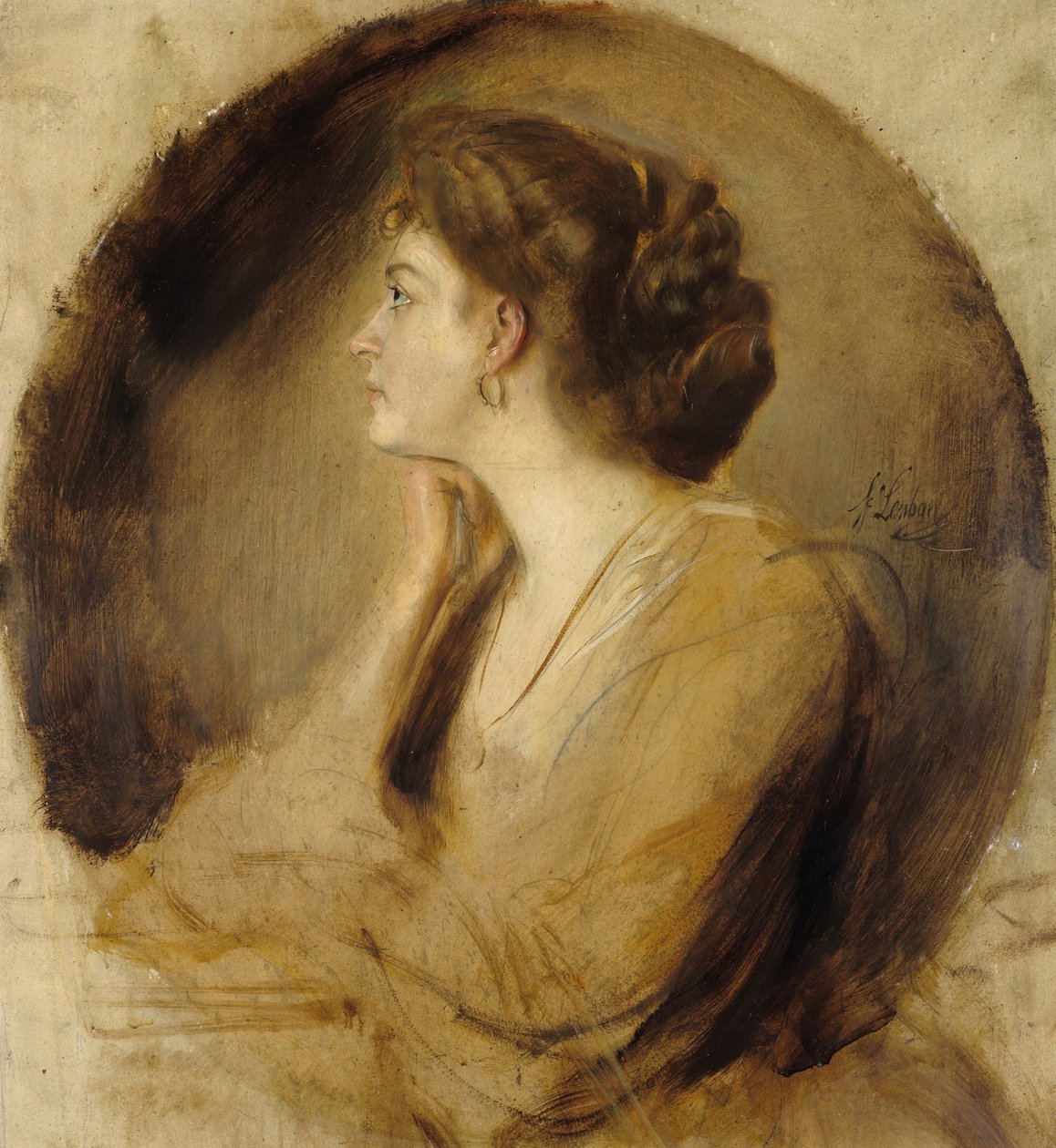Margarethe von Mute (?) od Franz von Lenbach