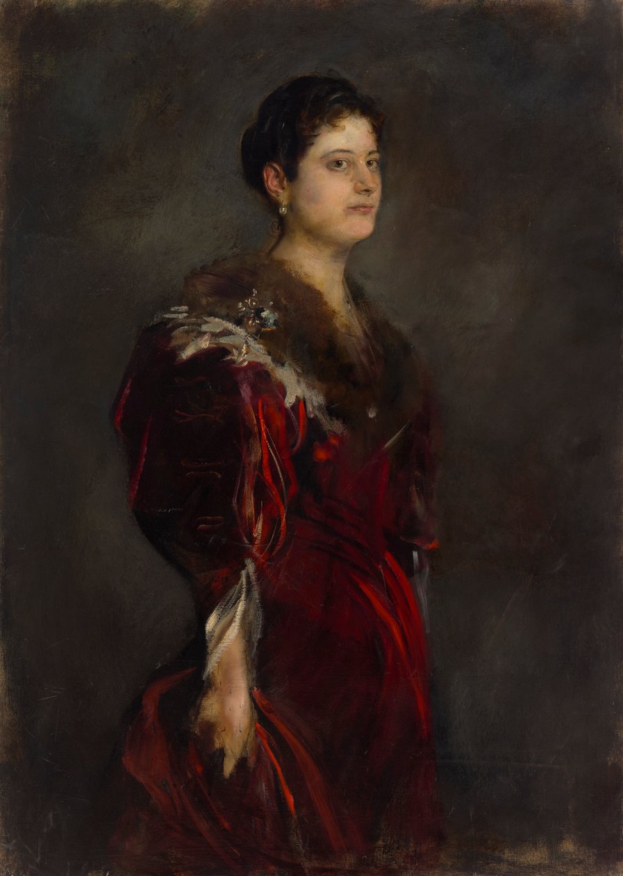 Marie, baronka z Harkányi od Franz von Lenbach