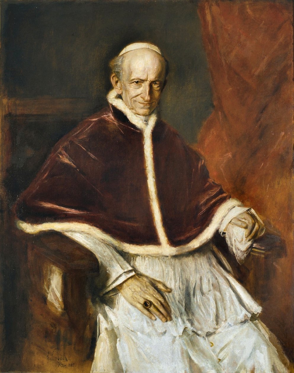 Papež Lev XIII. od Franz von Lenbach