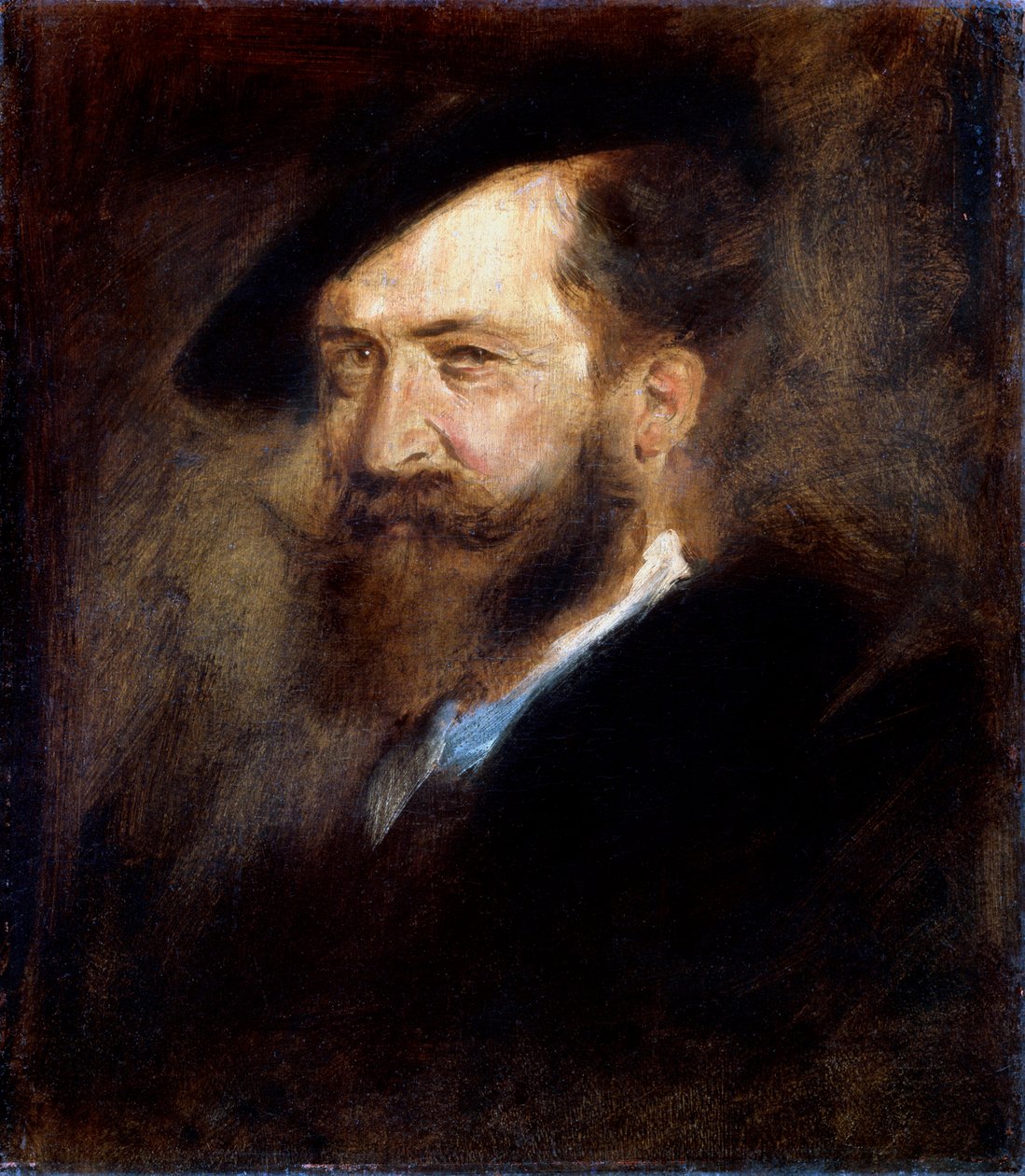 Portrét umělce Wilhelma Busche, 1832-1908, 1877-1880. od Franz von Lenbach