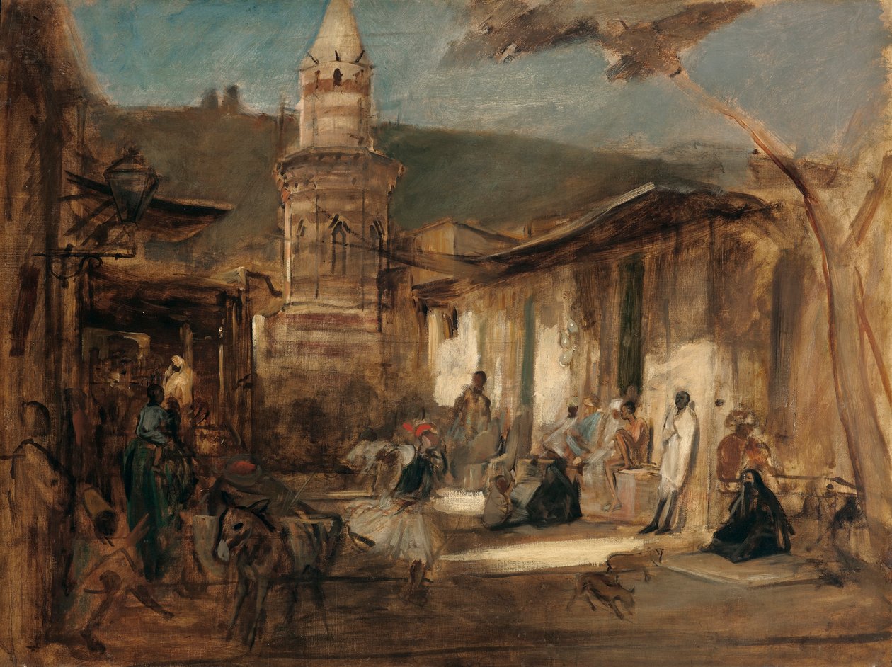 ulice v Káhiře od Franz von Lenbach