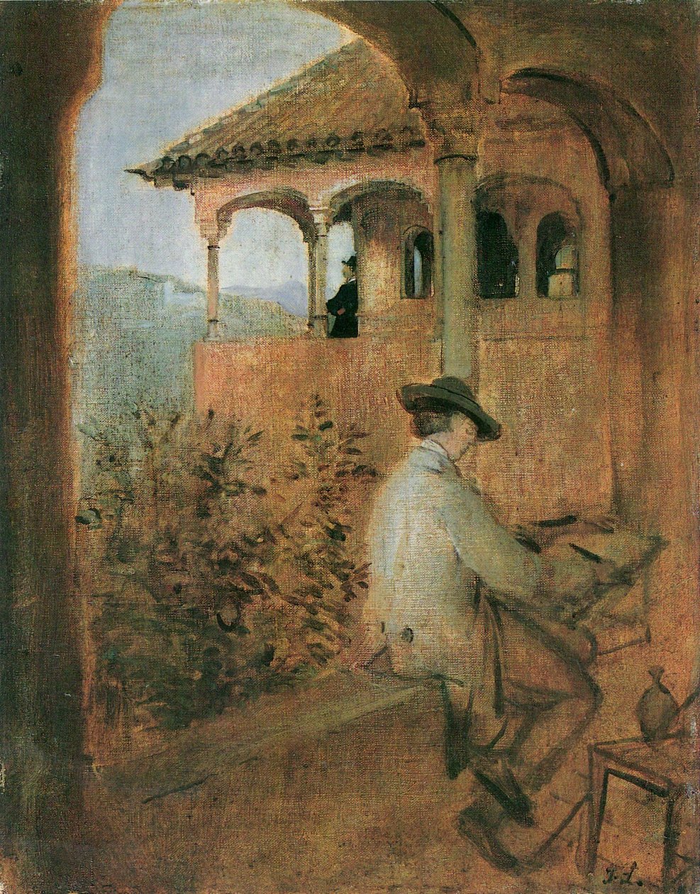Tocador de la Reina v Alhambře v Granadě od Franz von Lenbach