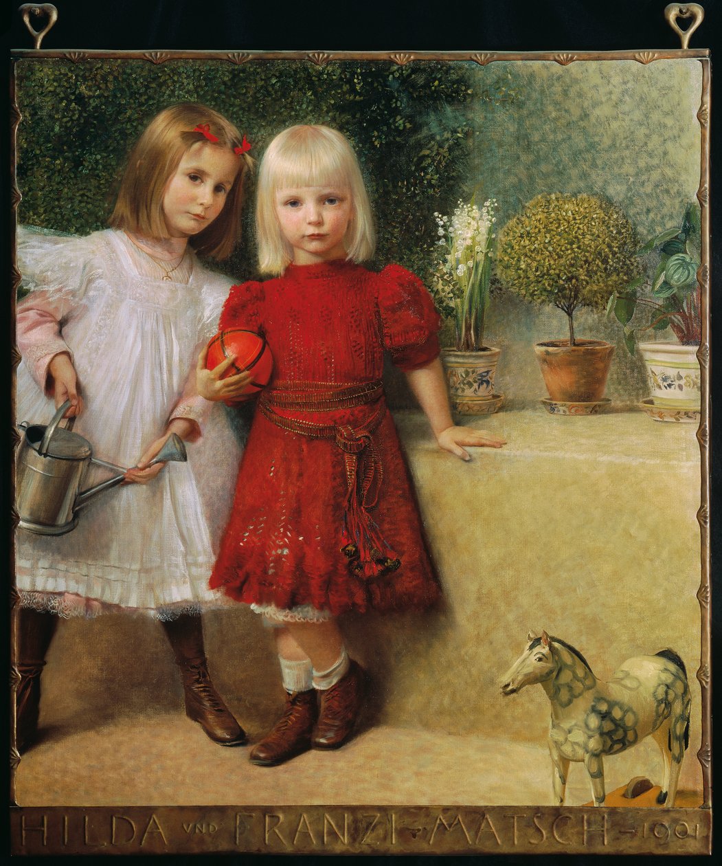 Hilda a Franzi von Matschovi, umělcovy děti od Franz von Matsch
