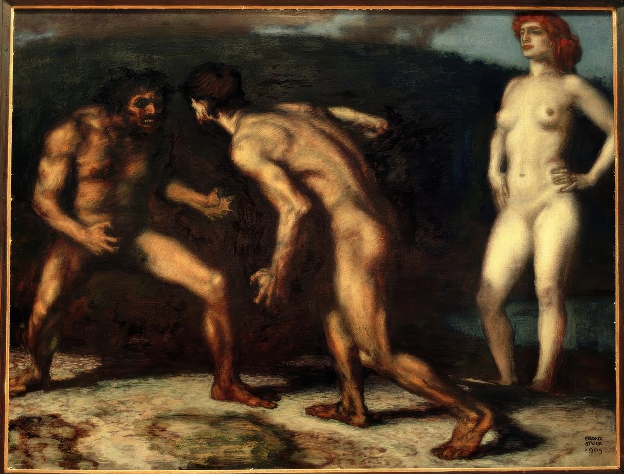 Boj o ženy od Franz von Stuck
