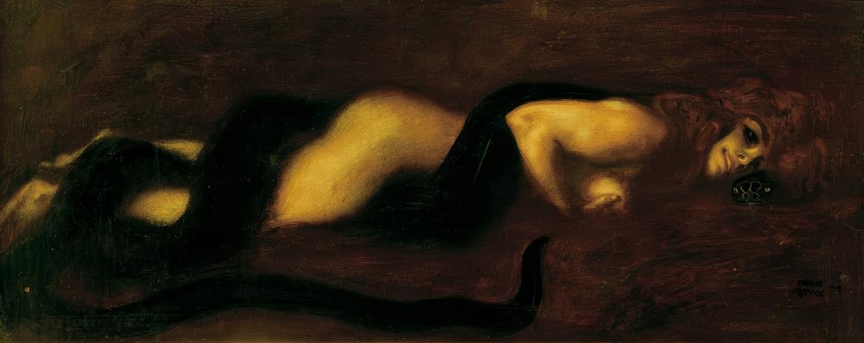 Hřích od Franz von Stuck