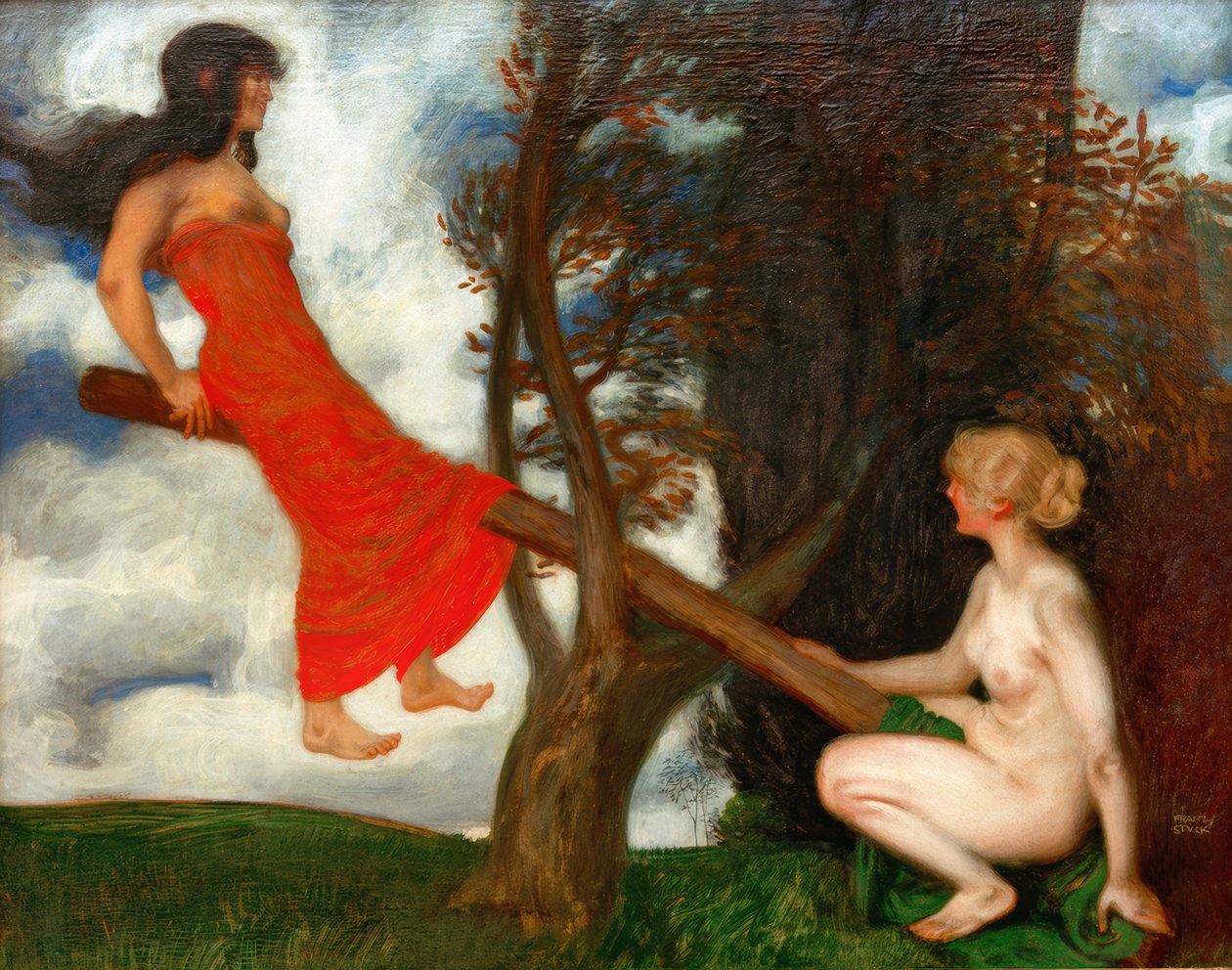 Houpačka od Franz von Stuck