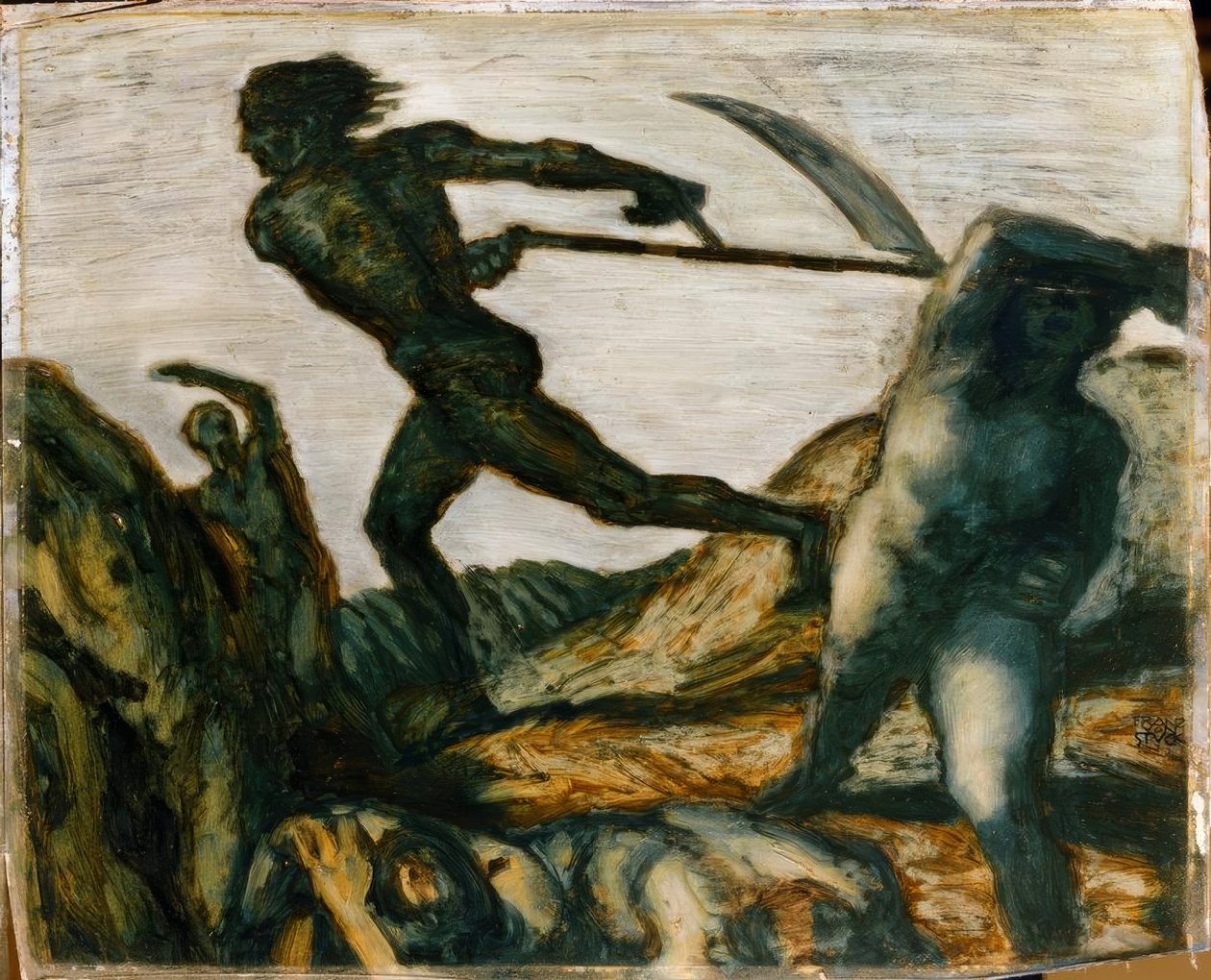 Franz von Stuck, Žací stroj / obraz, kolem roku 1923 od Franz von Stuck