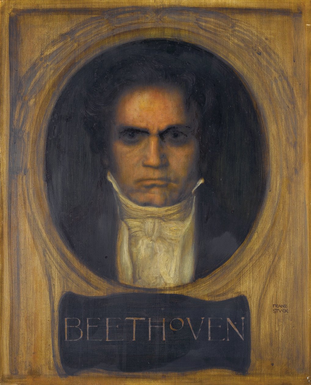 Portrét Ludwiga van Beethovena od Franz von Stuck