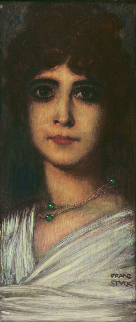 Portrét ženy (olej) od Franz von Stuck