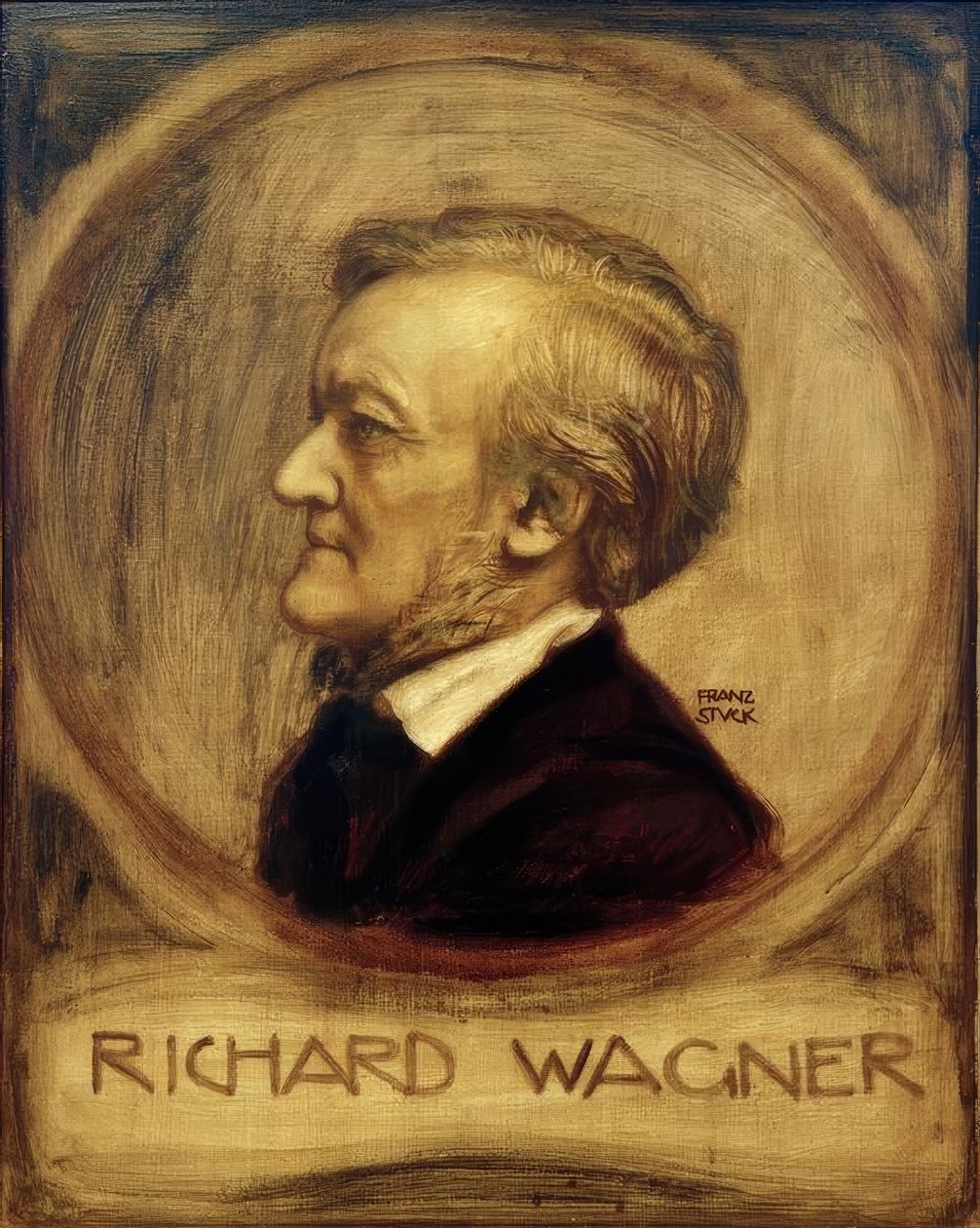 Richard Wagner, drahokam. von Franz v. Uvízl od Franz von Stuck