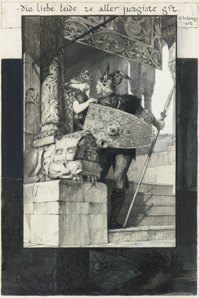 Siegfried a Kriemhild od Franz von Stuck