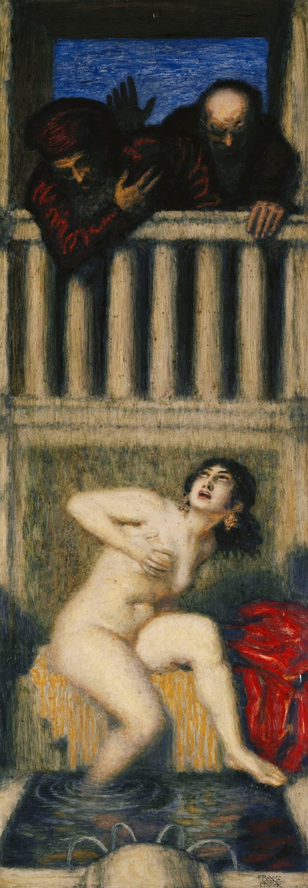 Susanna a dva staříci; Susanna a ti dva staří, od Franz von Stuck