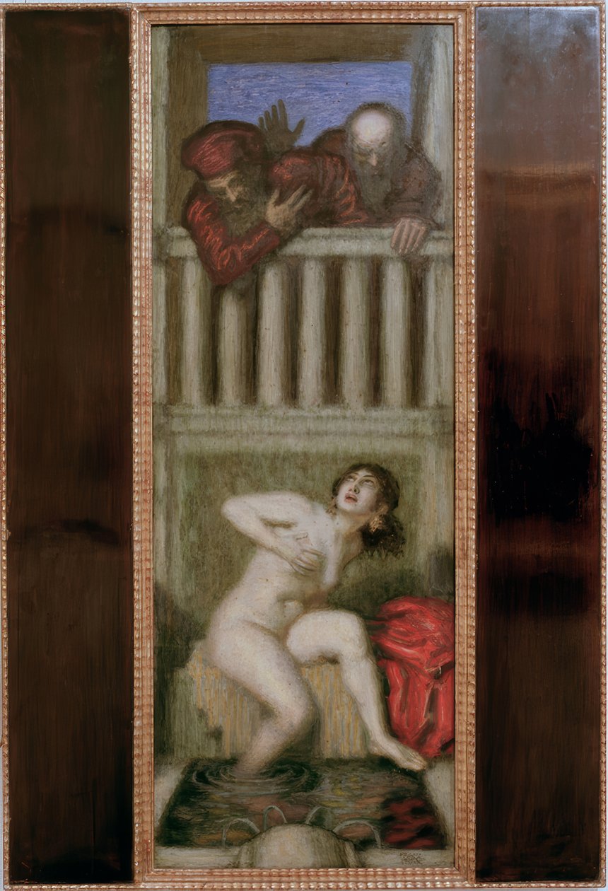Susanna a dva staří lidé od Franz von Stuck