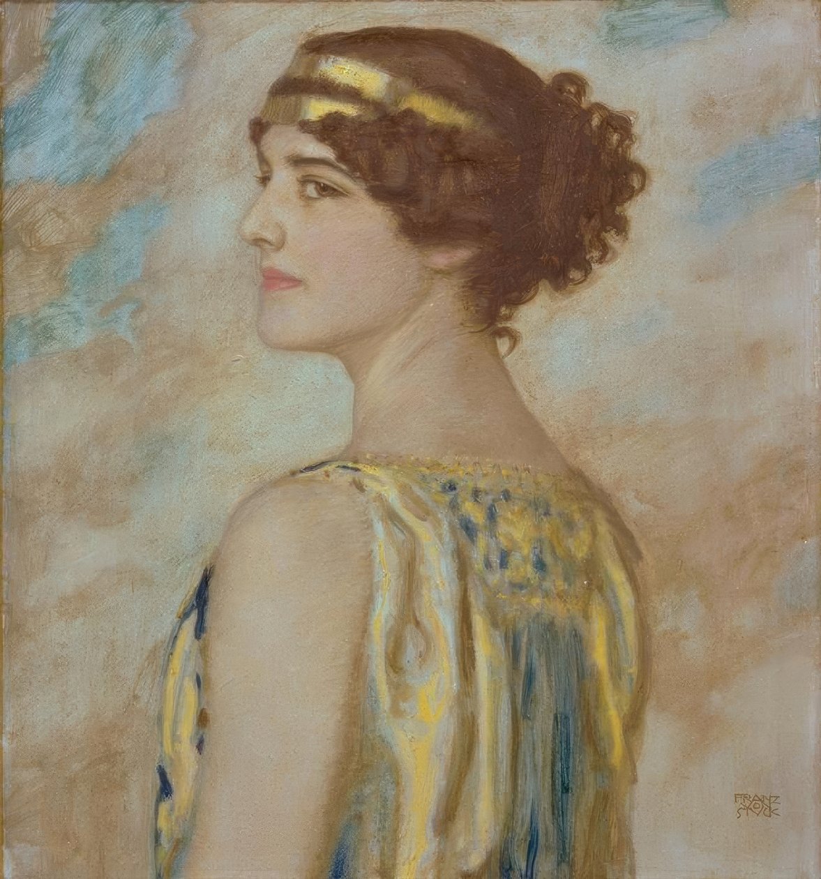 Dcera Marie jako Řek od Franz von Stuck